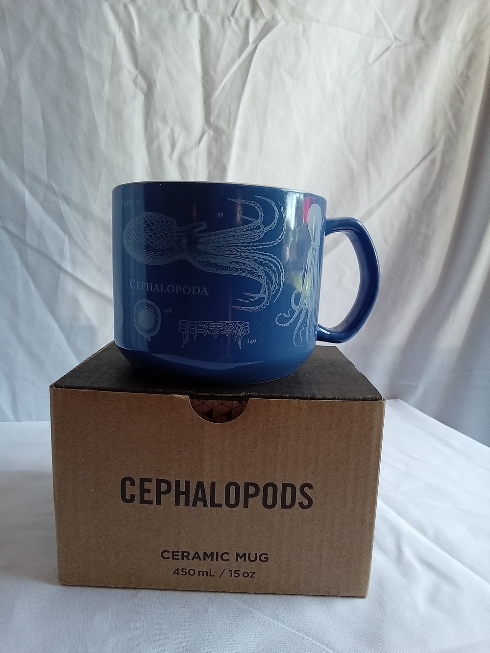 Cognitive Surplus Cephalopods Ceramic Mug - Blue